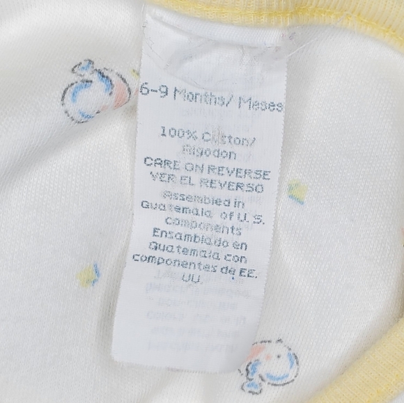 Vintage Jumpsuit Sleeveless Yellow|White Happy Blue Bird Baby 6-9 Months - Picture 5 of 6